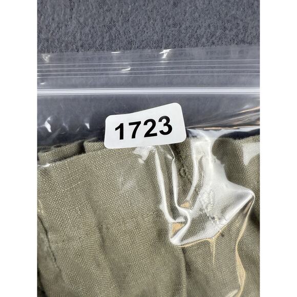 J. Jill Linen Button Sz Small Olive Green Embroidered Jacket, 100% Linen - Picture 7 of 7